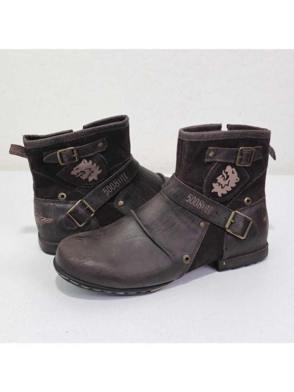 OTTO ZONE Western / Cowboy Boots Zipper-Up Chukka Casual Shoes Men's Size 13